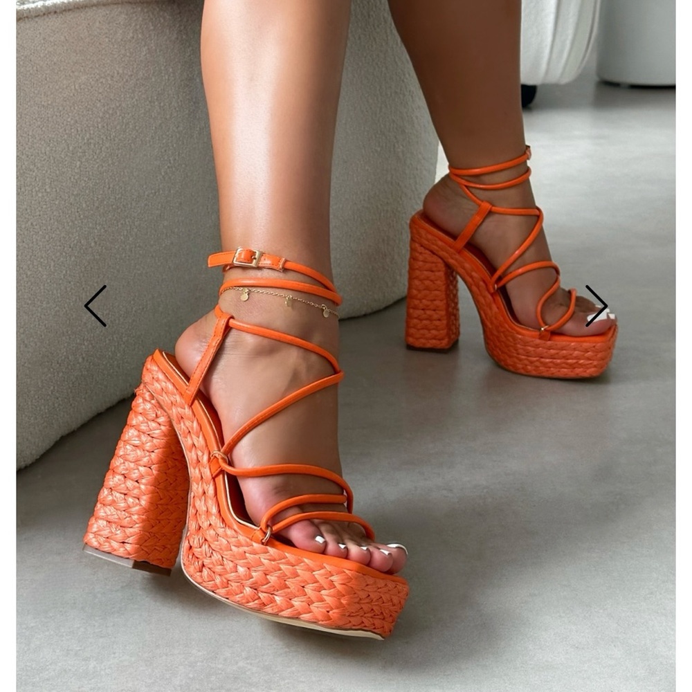 Strappy platforms